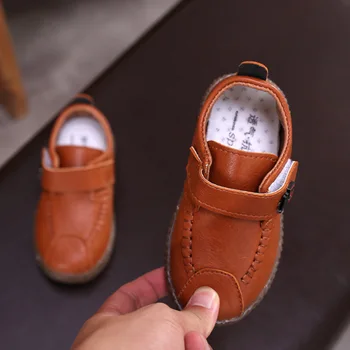 

Four seasons children's flat children's shoes boys children soft velvet baby casual shoes girls casual shoes classic school shoe