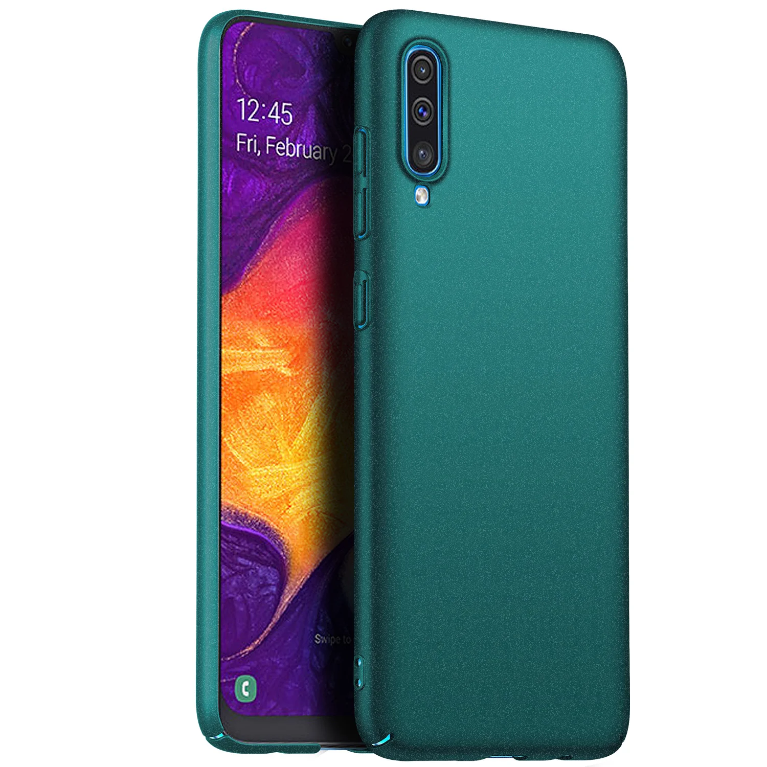 Чехол для samsung Galaxy A10 A20S A30S A40 A50 A60 A70 A80 A90, ультратонкая Минималистичная тонкая защитная задняя крышка-чехол для телефона - Цвет: Matte Green