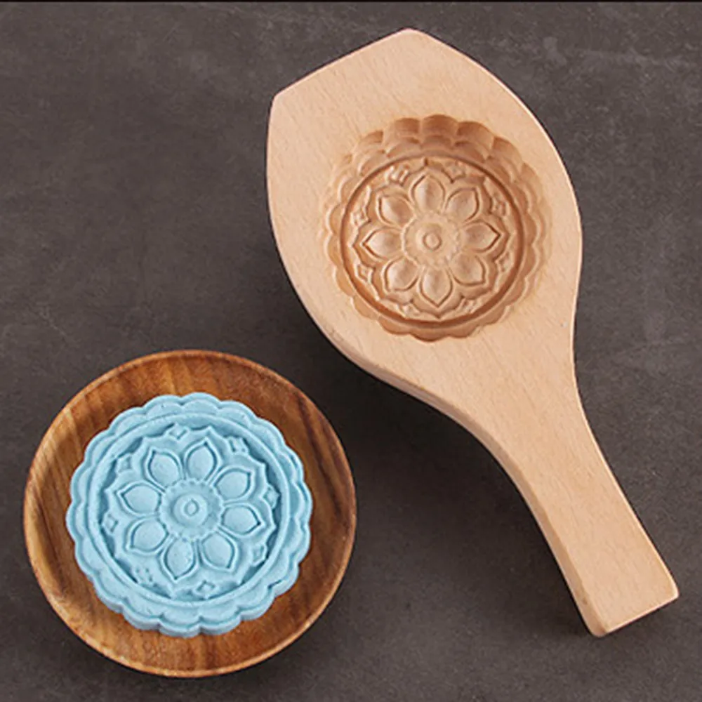 Формы цветов ручной работы окружающей среды Деревянные Mooncake плесень для приготовления льда kichen аксессуары кухонный инструмент