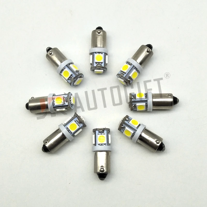 200 шт. 12 В 24 BA9S 5050 5 SMD СВЕТОДИОДНЫЙ T11 T4W H6W 233 автомобильная лампа для Peugeot 2008 203