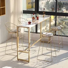 Скандинавский кованый барный стол, повседневный дом, на стену, мраморный ресторан, кафе, чайный магазин, барный высокий стол и стул