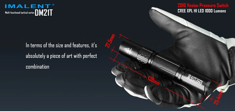 IMALENT DM21T Multi-functional Tactical Flashlight (8)