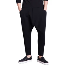 27-44 новая мужская одежда стилист волос GD Мода хип хоп свободные шаровары промежность мешковатые брюки плюс размер костюмы