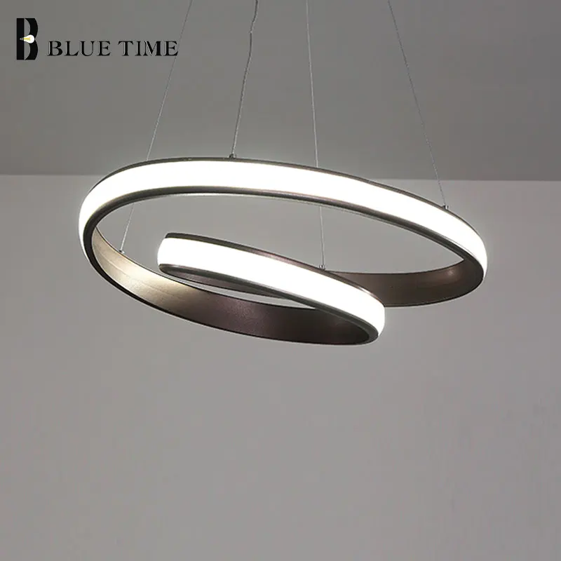 

Modern Circle LED chandeliers For Dining Room Living Room Bedroom Coffee Room Lustures LED Pendant chandelier Lighting Fixtures