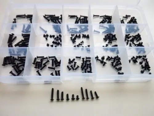 

285pcs M2 M2.3 Phillips Countersunk Sheet Metal Screw Flat Tail Self-tapping Bolt High Quality