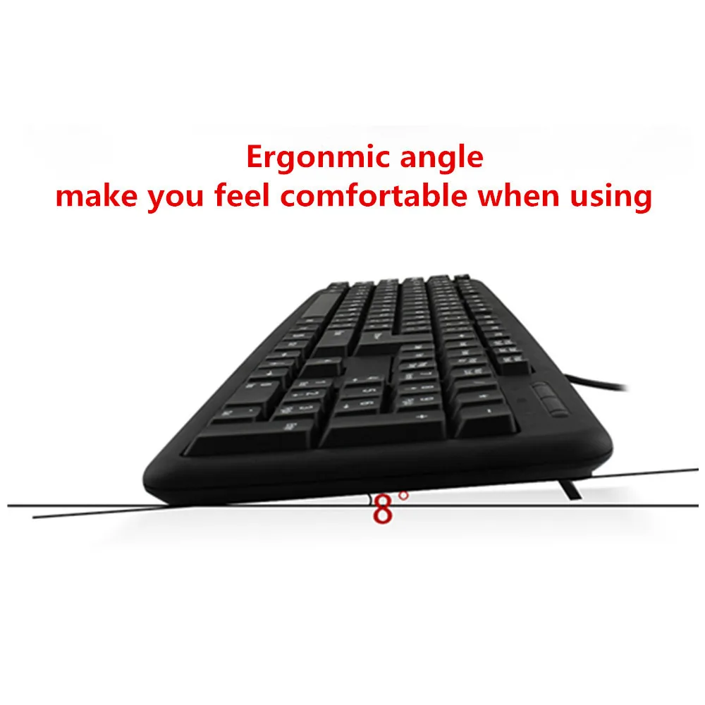 Wired Keyboard 104 Keys Mechanical Keyboards USB Computer Gaming Keypad For PC Desktop Laptop Tecla