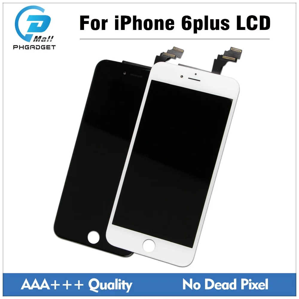 20 шт./лот AAA качество сенсорный экран с дисплеем lcd для iPhone 6 p plus дигитайзер