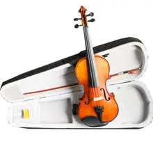NAOMI акустическая скрипка ручной работы из цельного дерева Скрипка-4/4 Скрипка для начинающих студентов+ чехол, бант, канифоль Новинка