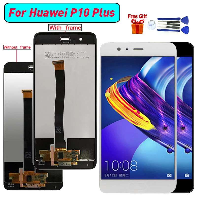 Цена Для huawei P10 плюс Дисплей ЖК дисплей Экран дигитайзер в сборе для huawei VKY L09 VKY L29 VKY AL00 P10 плюс Дисплей модуль ЖК дисплей Экран