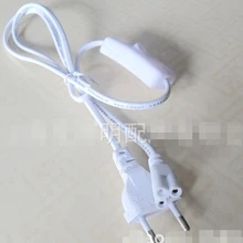 ЕС Тип G5 T5 Мощность кабель для светодиодный свет пробки 3 шнура 1,8 м Длина 1 комплект = 1 шт. 2 шпильки ЕС вилка+ 1 шт. переключатель+ 1 шт. Женский 3 шнура