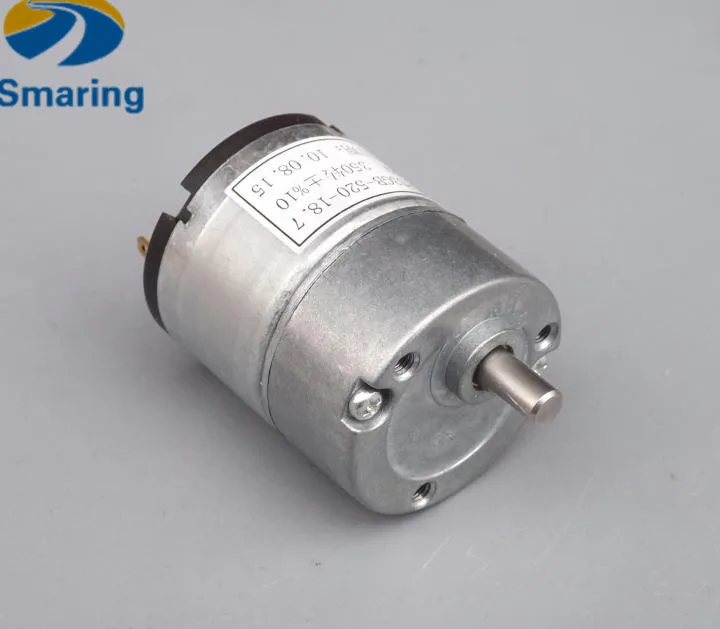 

Official iSmaring 33GB-520 DC Motor,12V/350rpm High Speed, metal gear motor for RC smart tank car, Robot etc.