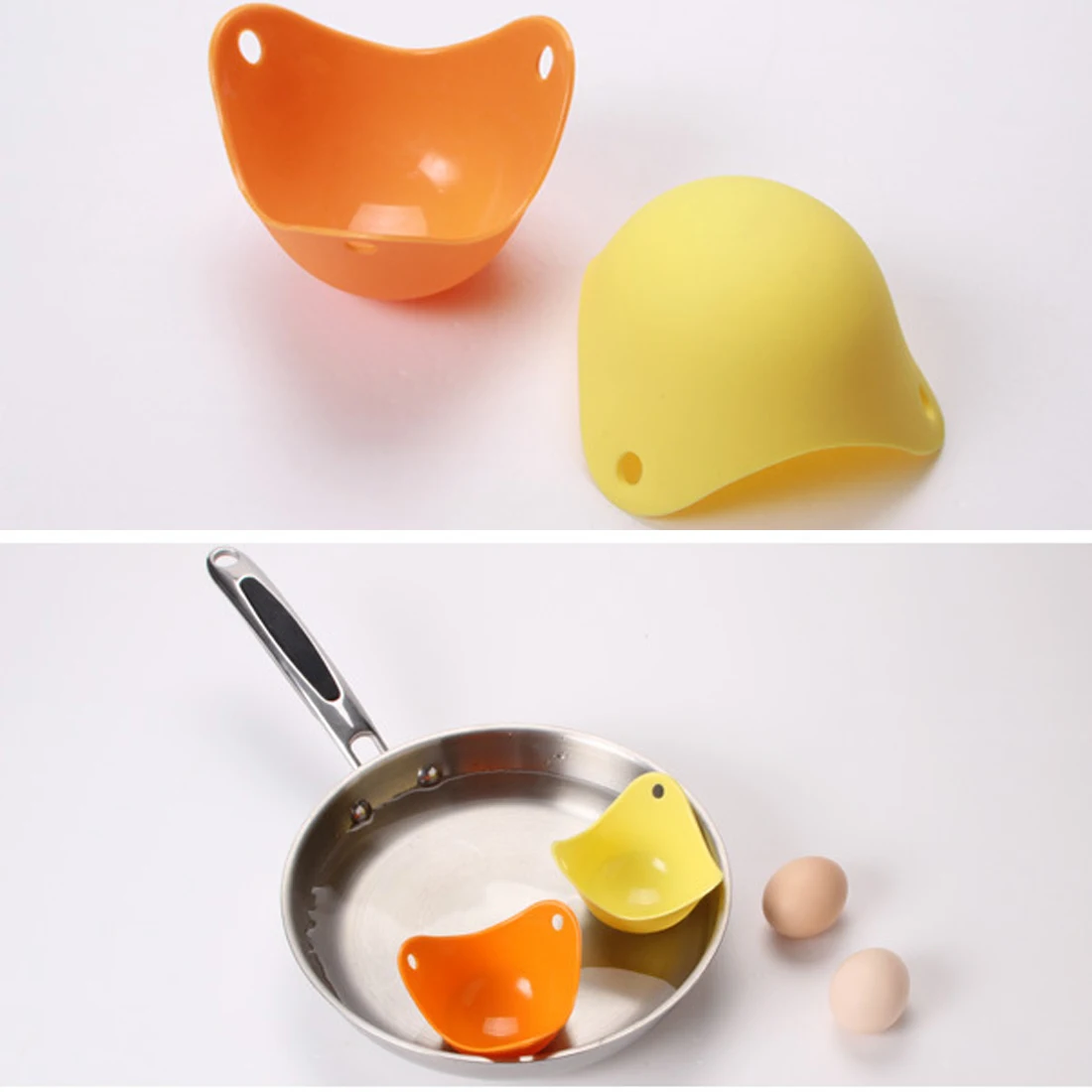 Hot sale Silicone Egg Poacher Cook Poach Pods Kitchen Cookware Poached