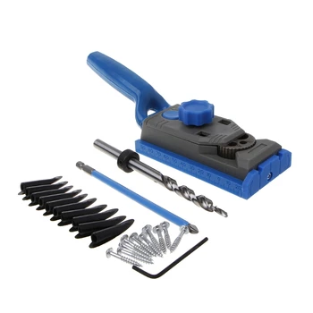 

Woodworking Pocket Hole Jig Set Drill Guide Sleeve For Kreg Wood Hole Saw #Sep.08