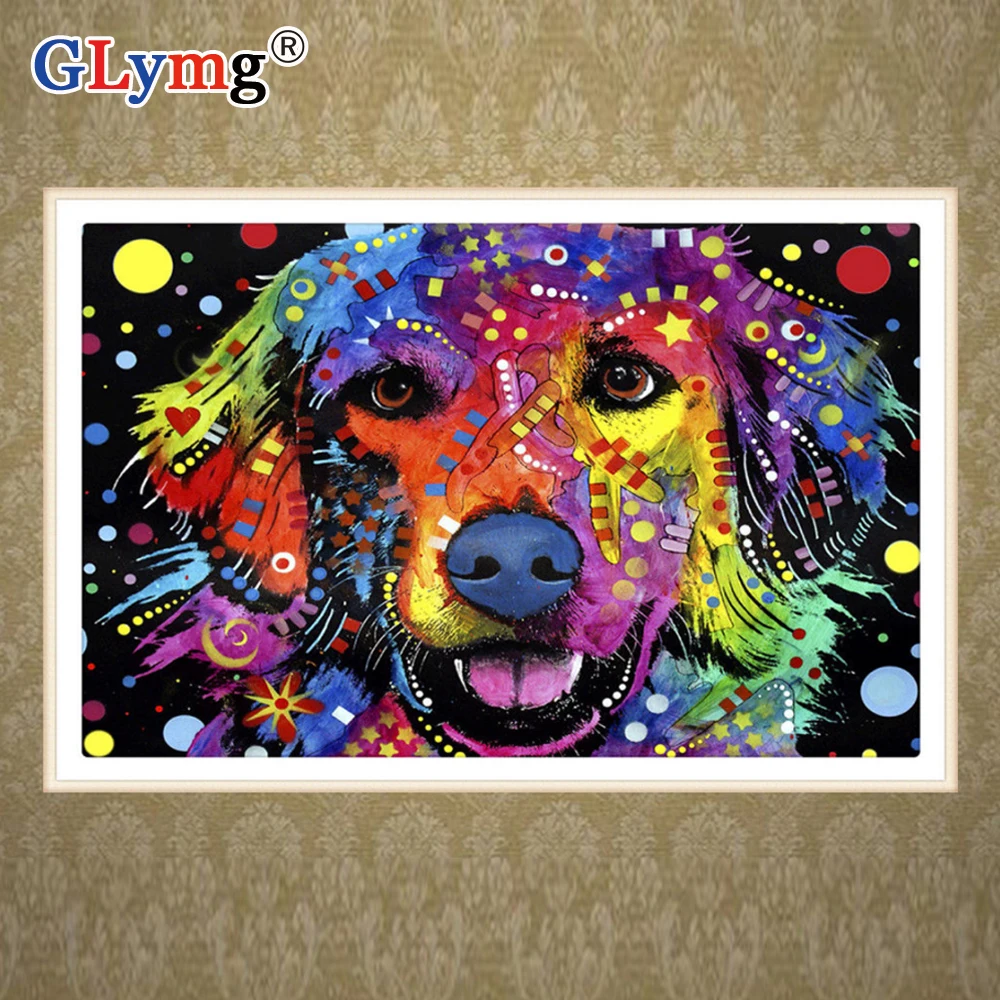 Needlework Diy Diamond Embroidery Dog Animal Diamond Painting Full Drill Cross Stitch Rhinestones Embroidery Full Square Home