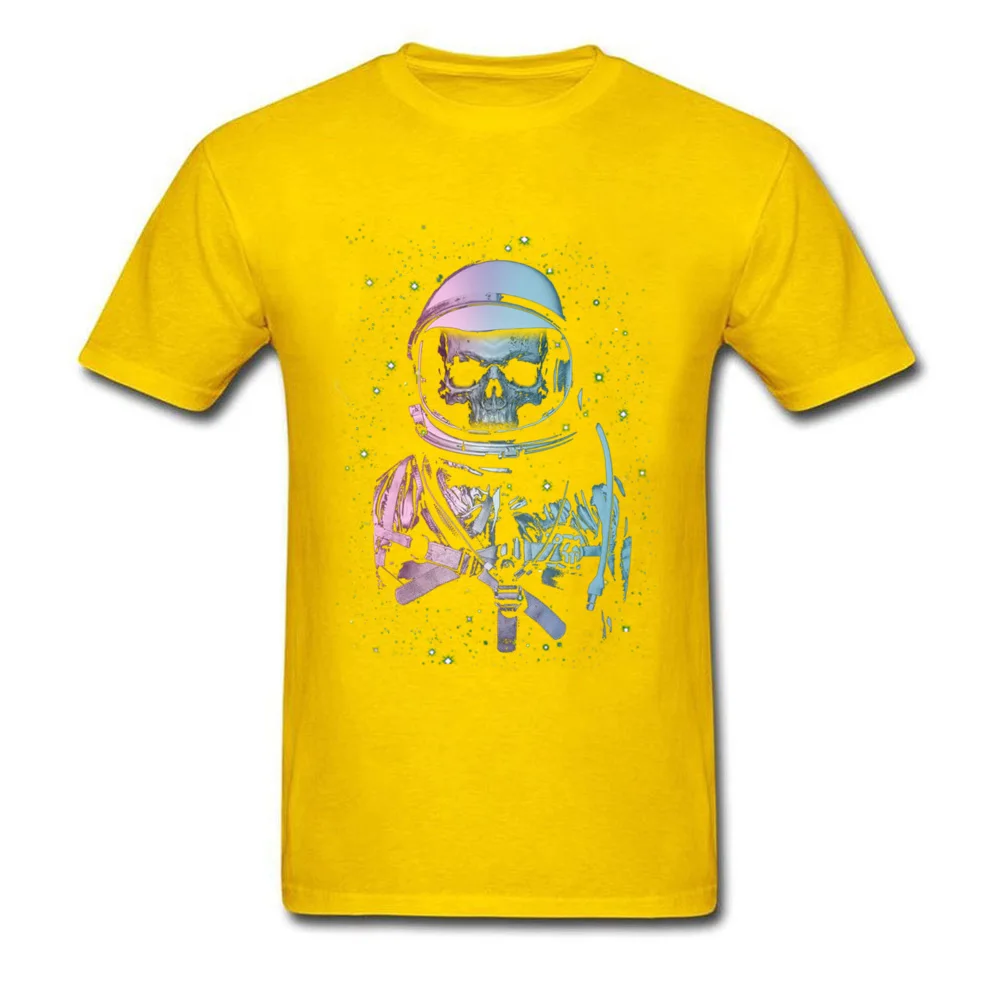 Normal death in space 11550 Crewneck T Shirt Autumn Tops T Shirt Short Sleeve for Men 2018 Fashion Pure Cotton Top T-shirts death in space 11550 yellow