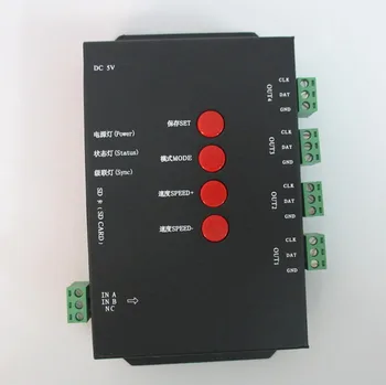 

T4000 RGB LED Controller Configurable SD Card DMX512 WS2811 WS2801 WS2803 LP6803