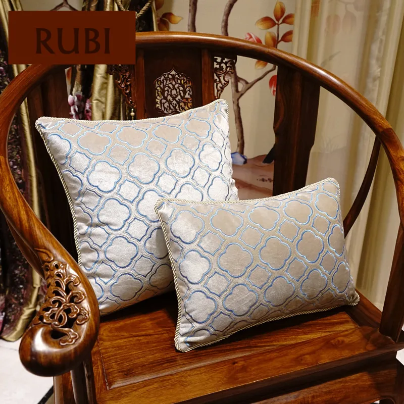 

1 Piece Embroidered velvet cushions without inner chinese classic decorative throw pillow flower cojines vintage home decor