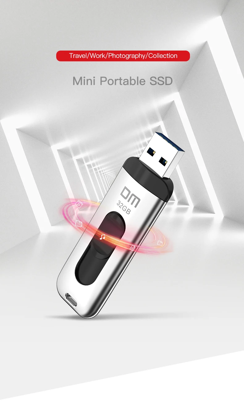 DM USB флеш-накопитель FS200 128 ГБ, флеш-накопитель, USB диск, мини-накопитель, запоминающее устройство, большая емкость, внешний SSD, флешка