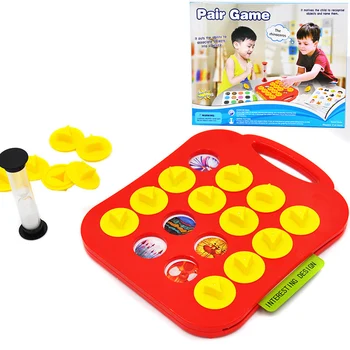 

New Arrival Children Memory Training Matching Pair Game Early Education Interactive Toy Parent Child Link Up Chess Puzzle Toys