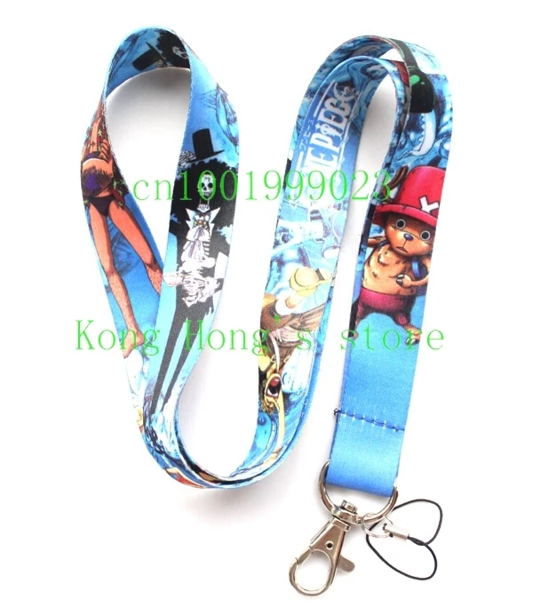 Free Shipping Wholesale 10pcs Japanese anime ONE PIECE cartoon mobile Phone lanyard accessories