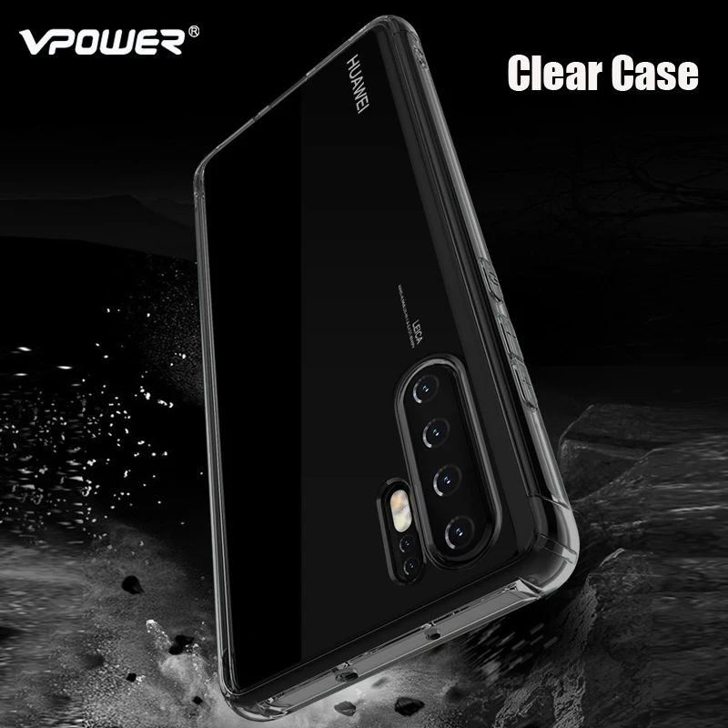 

For Huawei P30 P20 / P20 Pro Crystal tpu Clear case air cushion Phone soft hybrid case for huawei p20 lite nova 3e p30 cover