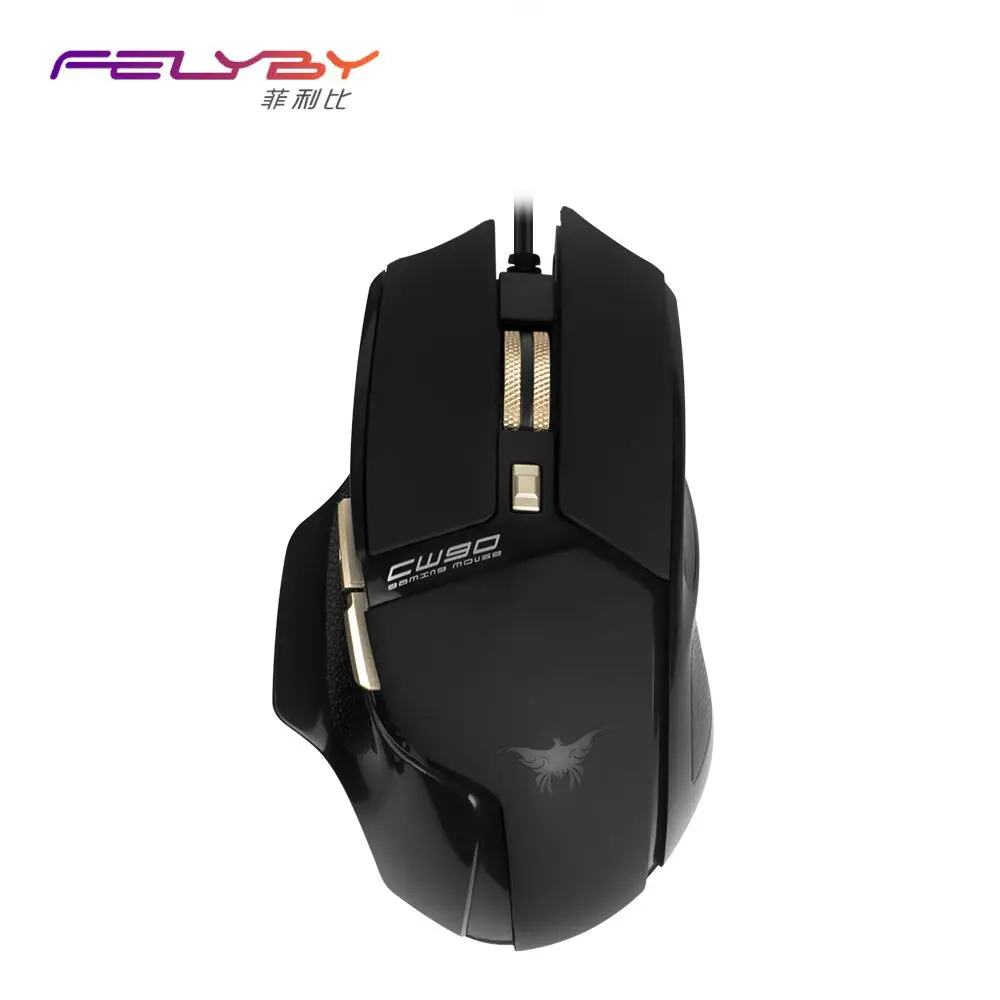 

FELYBY Brand high-quality mouse professional CW90 Wired Gaming mouse Feel smooth mouse 4 colors LED Optical mouse