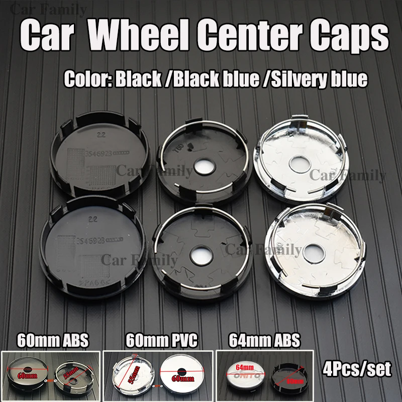 

4pcs /set car center cap logo car wheel center hub cap emblem Dust-proof badge 64mm 60mm for Volvo XC90 XC70 XC60 V40 V50 V60