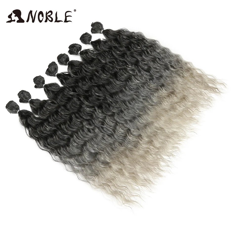 Pacotes de Extensão do Cabelo Onda do Cabelo Nobre Cabelo Sintético Tecer Corpo 20 Polegada 8 Pçs - Lote Afro Kinky Encaracolado Ombre 14 ombre pacotes de extensão do cabelo onda do cabelo sintético