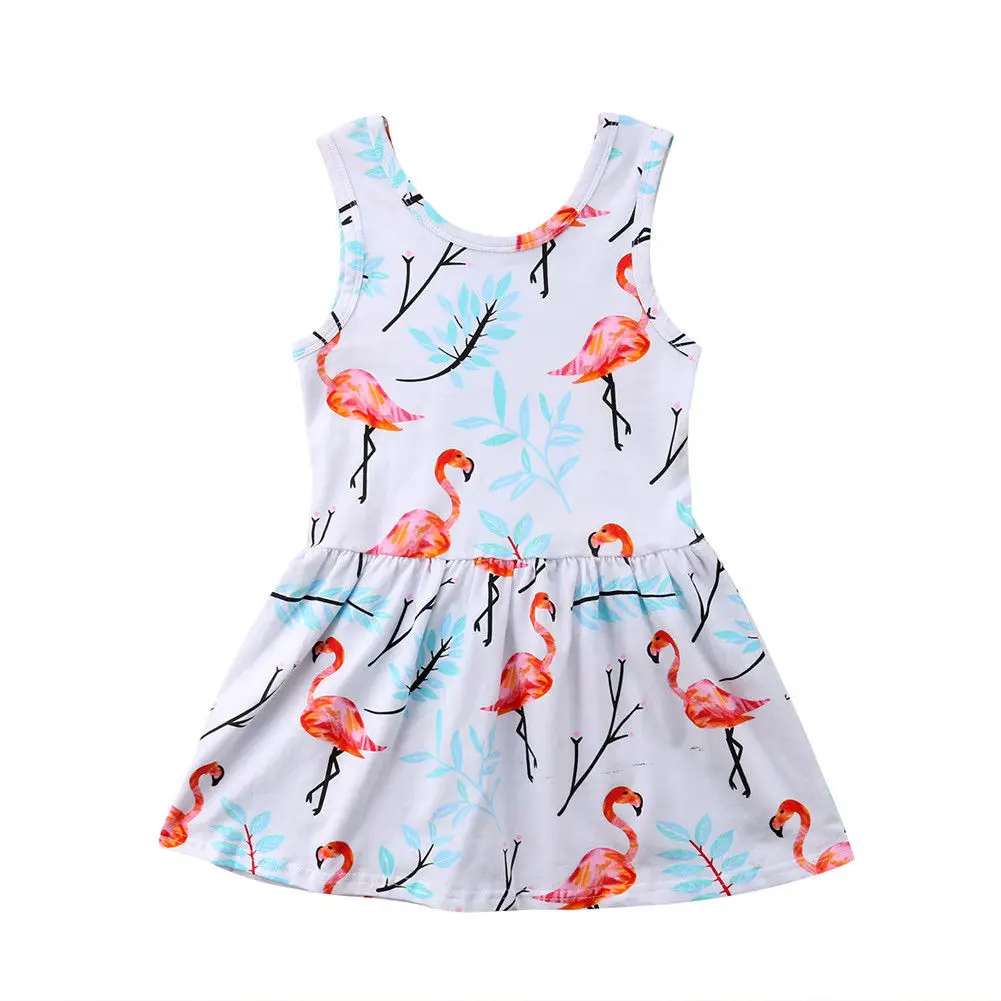 

Baby Girl Dress 2019 Summer Sleeveless Animal Print Princess Dresses Girl Children Kids Party Sundress Clothes 12M-5T
