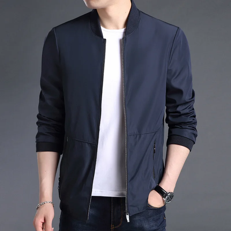 The fall of the new men's jacket collar young man coat