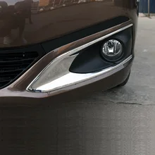 Alta qualità ABS cromato Anteriore Fendinebbia Fendinebbia coperchio della lampada trim Per Peugeot 301 2017 Accessori auto