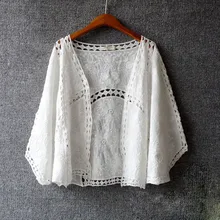 Летняя рубашка в стиле Mori Girl, кардиган для женщин, хлопковый, с вышивкой, солнцезащитный, для улицы, шаль, рукав «летучая мышь», женский кардиган U519