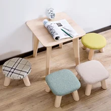 Домашняя мебель, деревянный диван табуреты домашние утолщенные чайные столики низкие табуреты гостиная взрослые меняющие обувь Детские табуреты