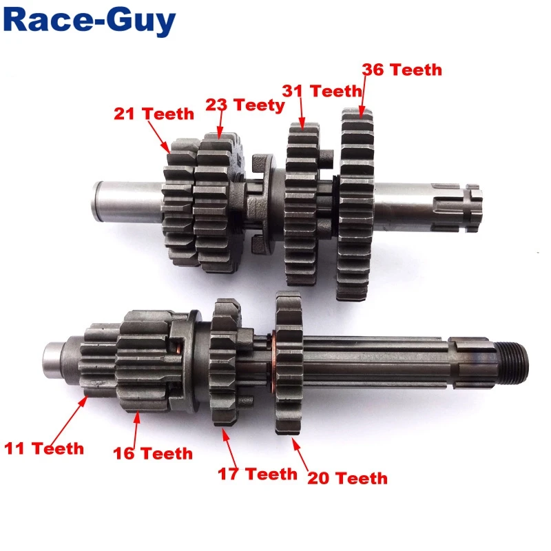 Мотоцикл YX140 YX150 YX160 Трансмиссия шестерни коробка основной встречный вал для китайских YX 140cc 150cc 160cc двигатели автомобиля Пит Байк