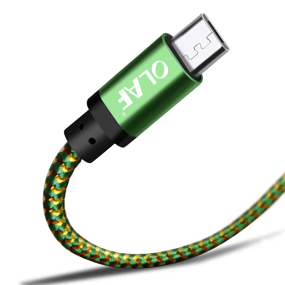 أولاف المصغّر USB كابل 1 M 2 M 3 M سريع تهمة USB كابل بيانات لسامسونج Xiaomi هواوي الروبوت سلك Microusb سلك الهاتف المحمول الكابلات