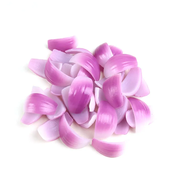 1pc Simulation Onion Artificial Foods Vegetables Hot Pot Side Dish Model Onion Slice Photography Props Kitchen Decoration