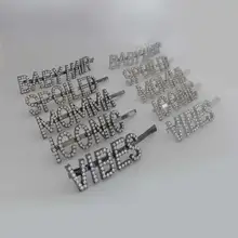 Индивидуальные буквы слово Бобби шпильки заколка для волос зажим для женщин девочка подарок ребенку