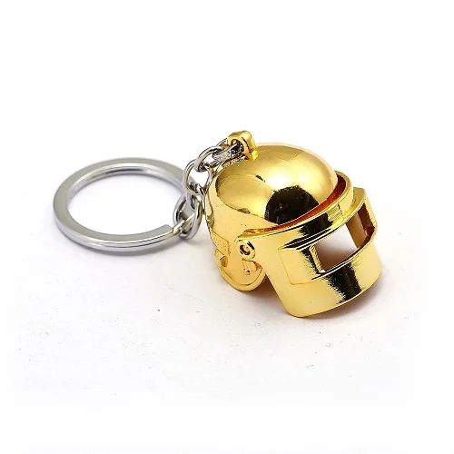 

2019New simple design solid Alloy Game Large Three-Level Helmet Keychain Key Chain Keyrings Bag Car Pendant Valentine's Day Gift