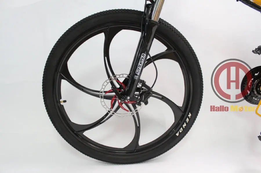 ConhisMotor 48V 500W Foldable Frame Electric Bicycle 12AH Li-ion Battery Ebike LCD Display Magnesium Alloy Integral Wheel 17\