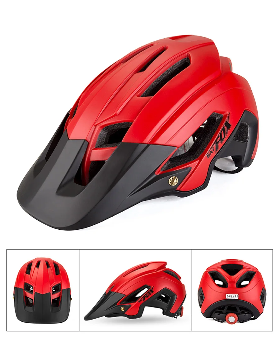 KINGBIKE велосипедный шлем со съемным козырьком Casco Ciclismo матовый черный велосипедный дорожный горный MTB шлем Мужской Женский шлем