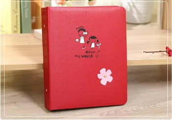 

Cartoon Flower Pu Leather Cover Interleaf Type 6Inch Cheap Photo Album Baby Family Ablum Book Style Photo Gallery Photo Album