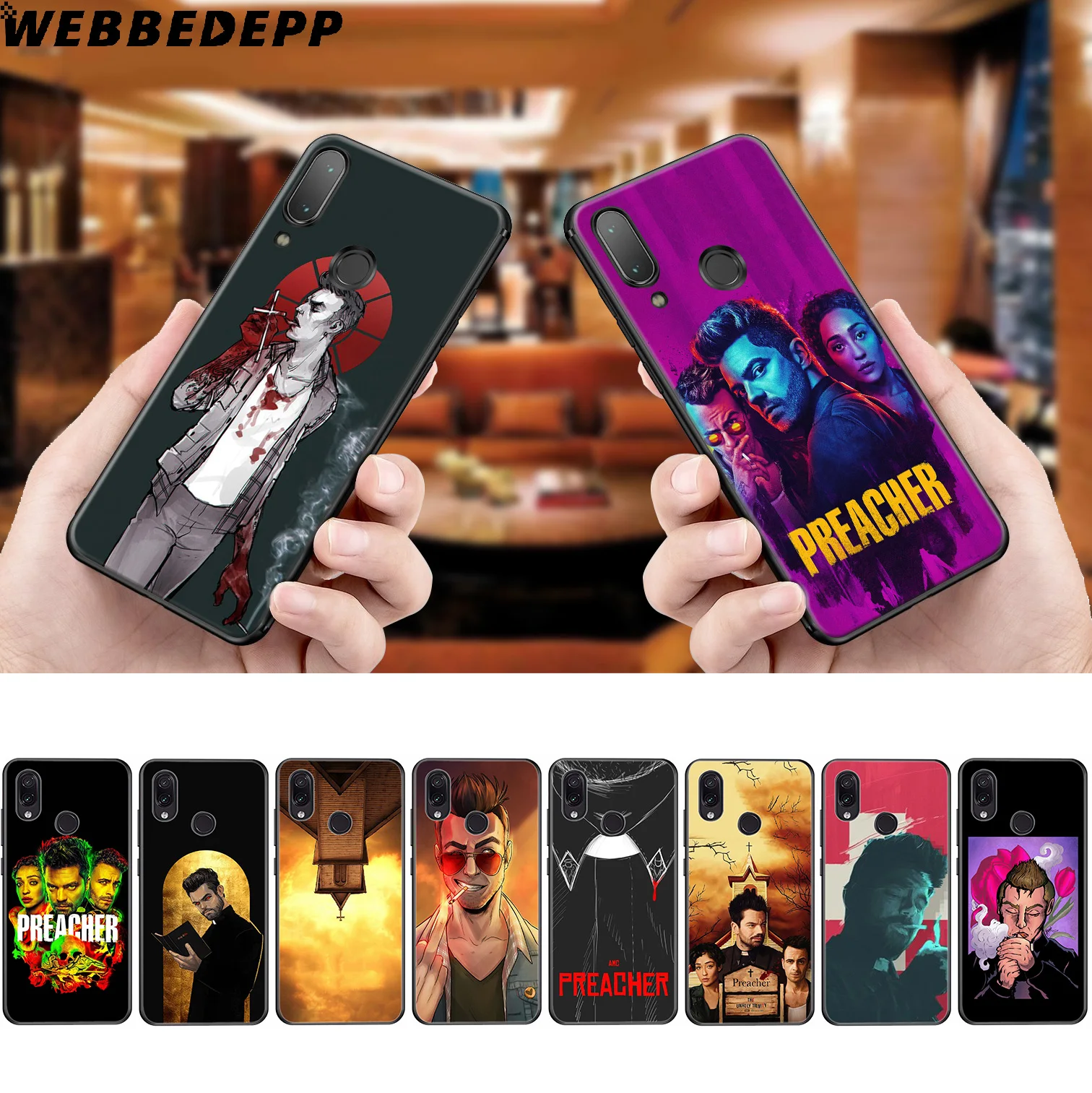 

WEBBEDEPP Preacher Tv Shows Soft Case for Xiaomi Redmi K20 7A 4A 4X 5 5A 6 6A S2 Note 8 4 4X 5 6 5A 7 Pro Plus Prime
