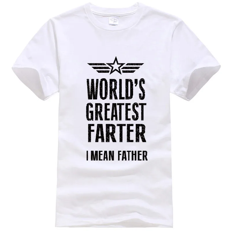 Новые летние мужские футболки Лучший в мире веселый день отцов футболка подарок для папы юмором летняя футболка Топы - Цвет: 1