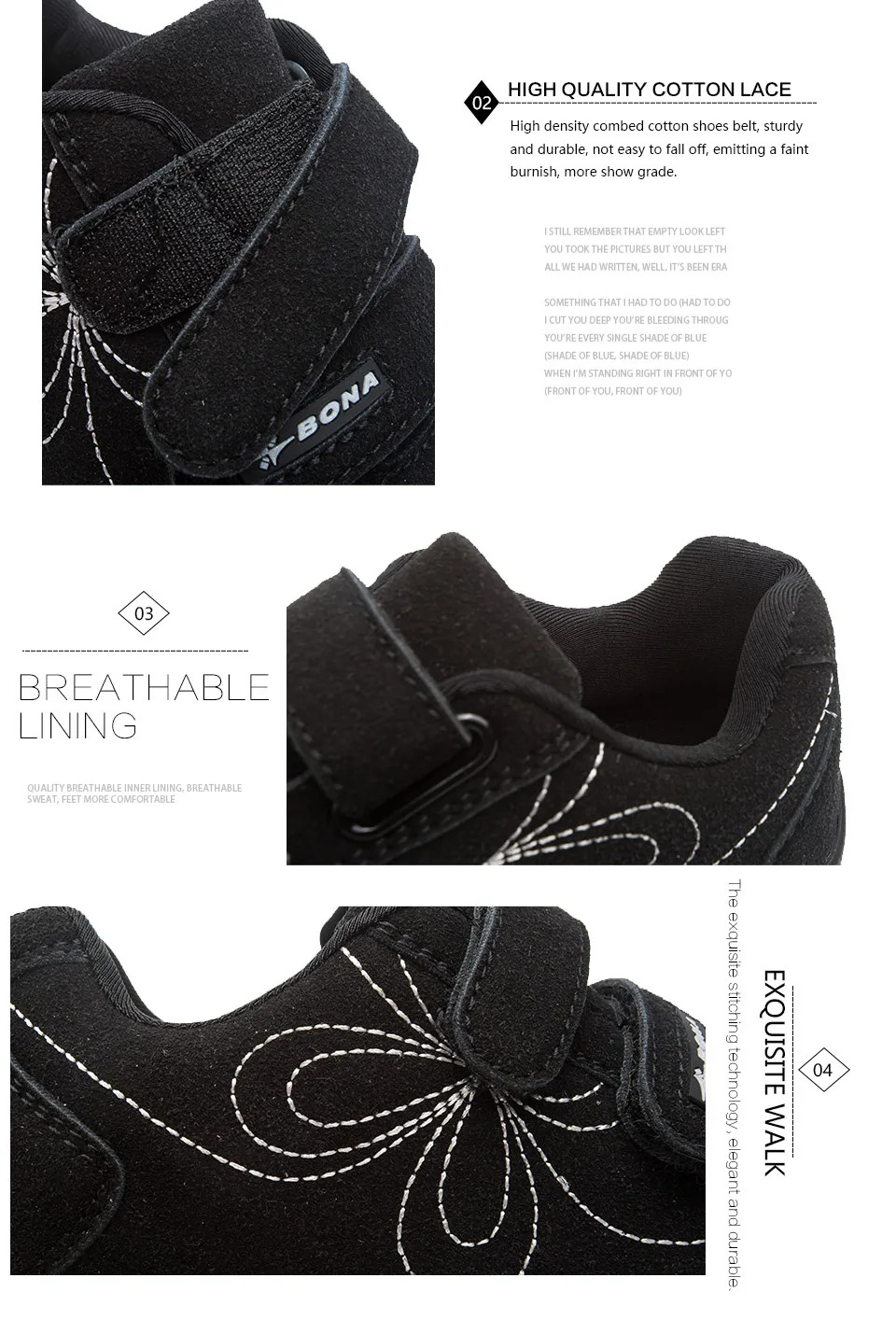 Bona New Arrival Hot Estilo Casual Meninas Calçados Hook & Loop Calçados Infantis Confortáveis Tênis Meninas Luz Suave Frete Grátis 35 children shoes