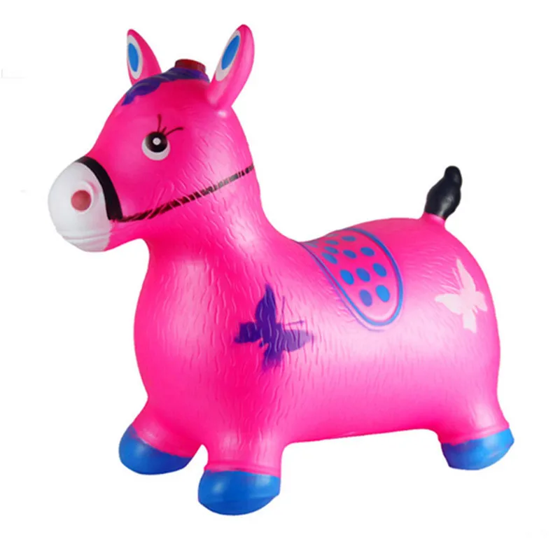 Inflatable Jumping Horse Ride-on Bouncy Hopper Toys Extra Thickness Toy for Kids Random Color Inflatable Jumping Horse Ride-on Bouncy Hopper Toys Extra Thickness Toy for Kids Random Color