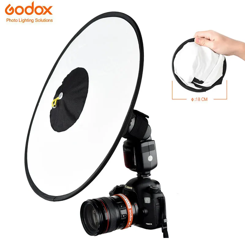 Godox RS18 конические вспышки софтбокс Портативный складной круговой мягкий
