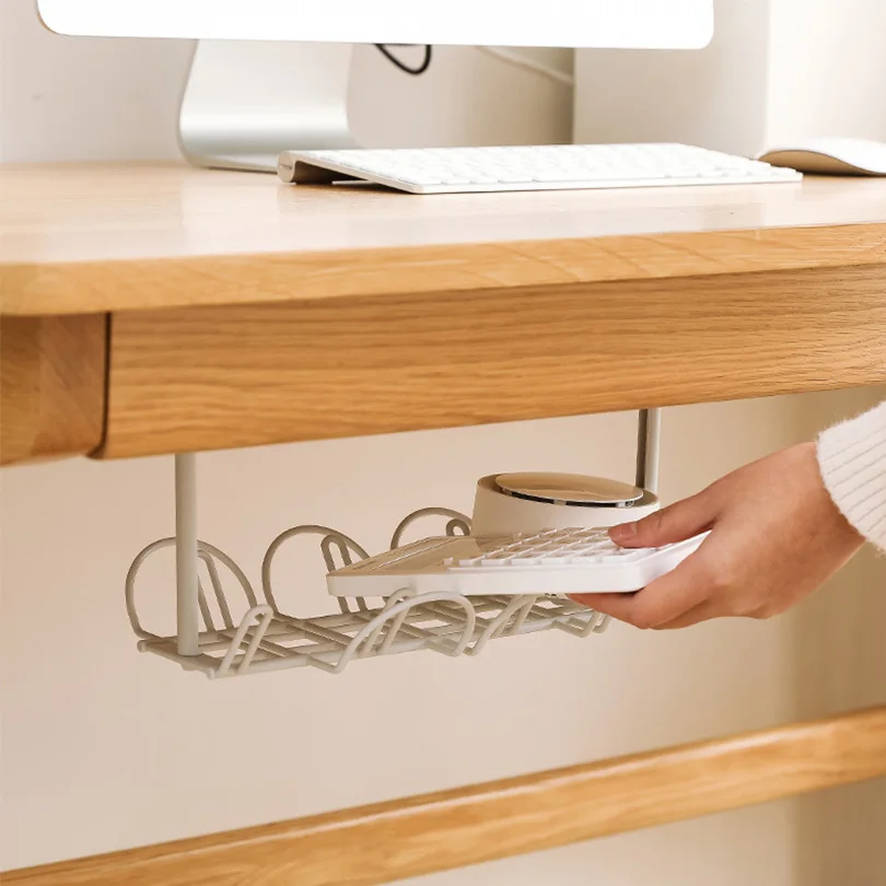 

Power Strip Storage Rack Table Sundries Storage Shelf Power Line Organizer Holder Powerful Adhesive Hanging Basket EGB033
