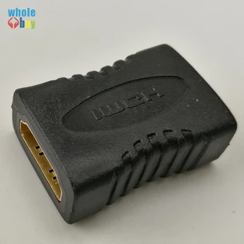 

300pcs/lot High Quality HDMI Female To HDMI Female Connector Extender HDMI Cable Cord Extension Adapter Converter for 1080P HDTV