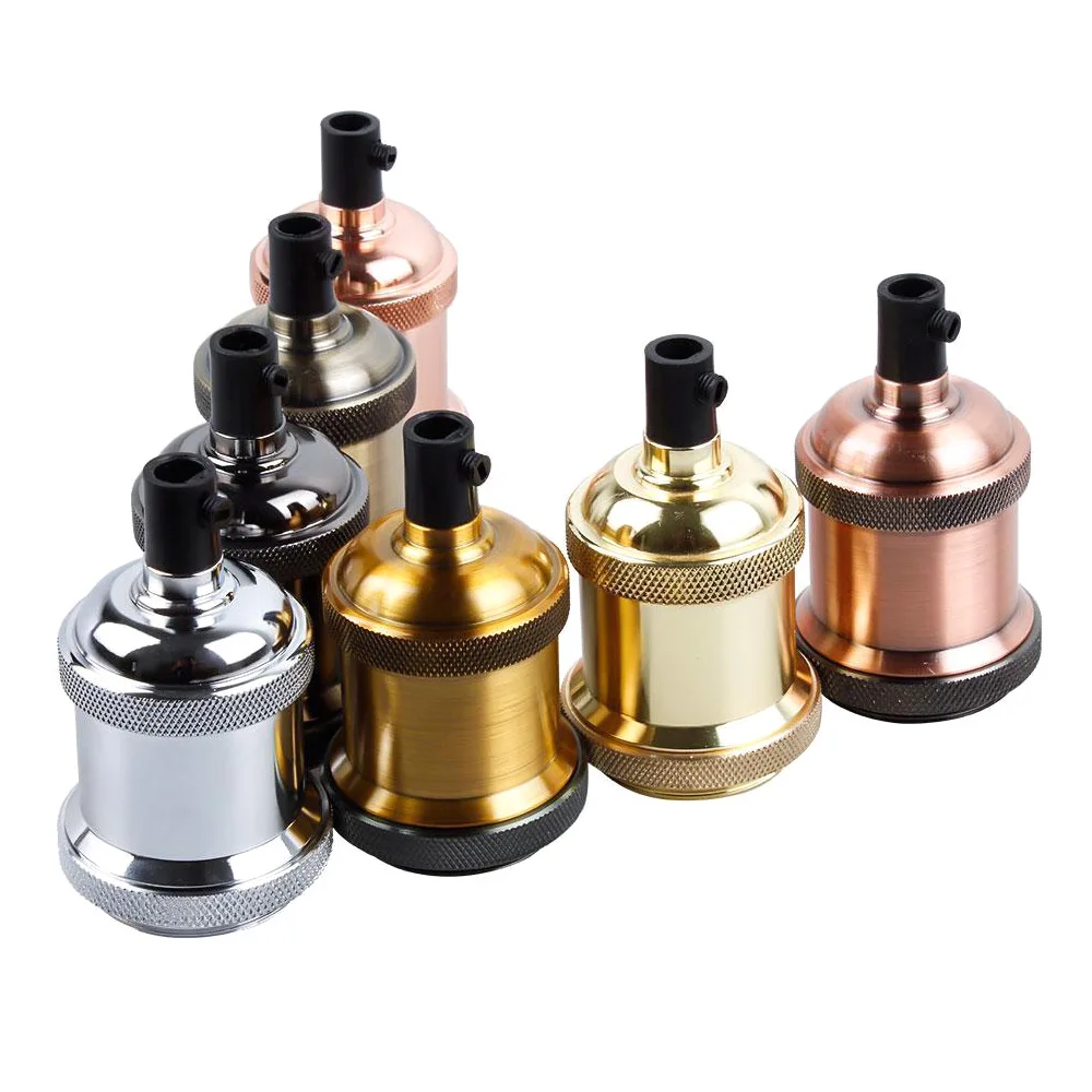 1 шт., винтажная лампа Эдисона, подвесной светильник E27 с винтовой лампой, алюминиевый светильник, разъем ALI88