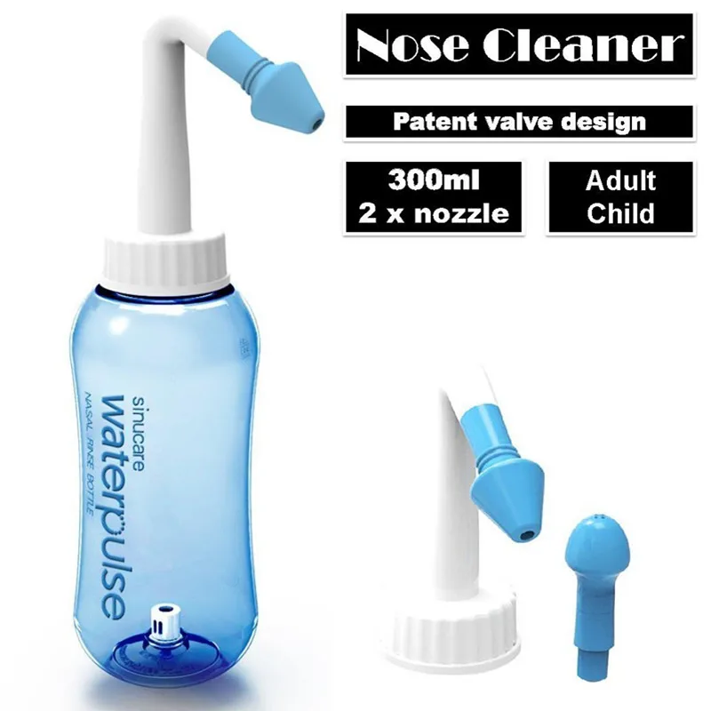 1 set Adults Children Nasal Wash Cleaner Nose Protector Cleans Moistens Child Adult Avoid Allergic Rhinitis Neti Pot 300ML